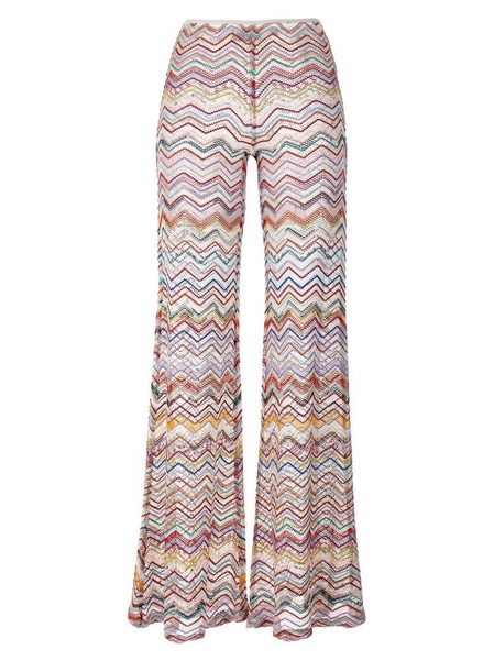 Missoni Zigzag Lurex Knitted Flared Pants