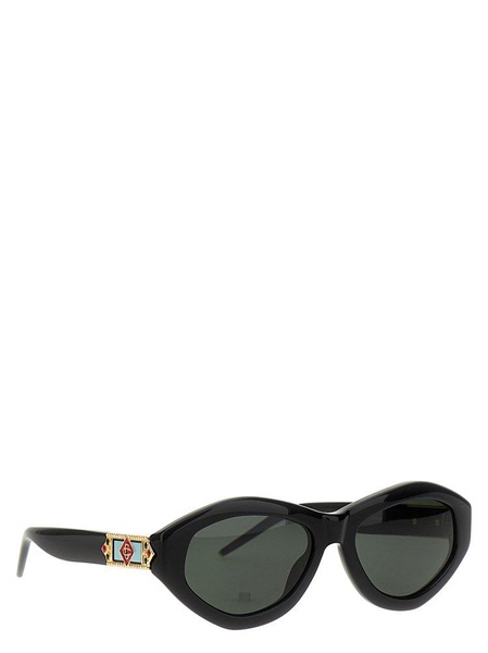 Casablanca Geometric Frame Sunglasses