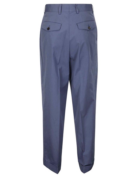 Dries Van Noten Pleated Turn-Up Hem Pants