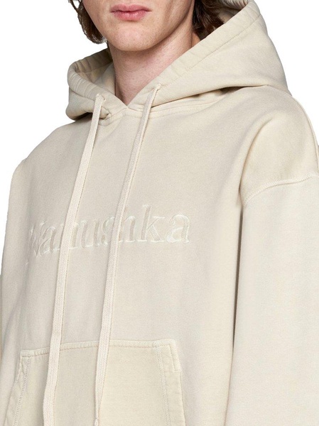 Nanushka Logo-Embroidered Drawstring Hoodie