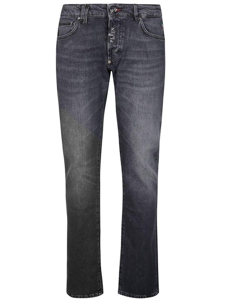 Philipp Plein Mid-Rise Super Straight Leg Jeans