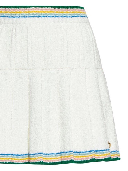 Casablanca Boucle Pleated Skirt