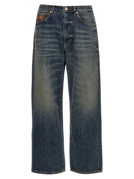 Etro 'Pegaso' Embroidery Jeans