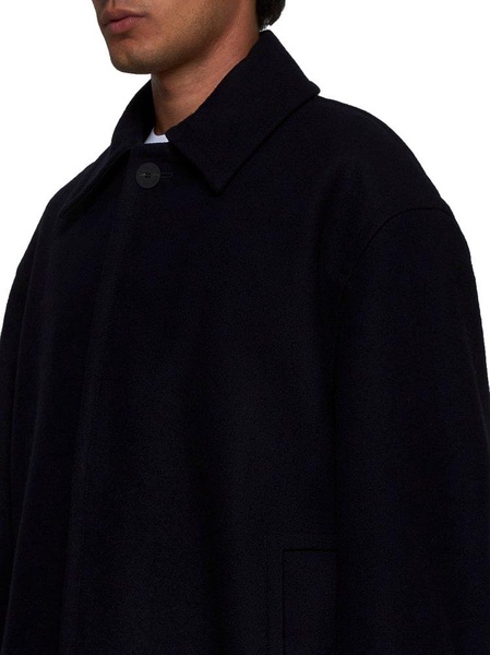 Studio Nicholson Cover Single Breasted Coat