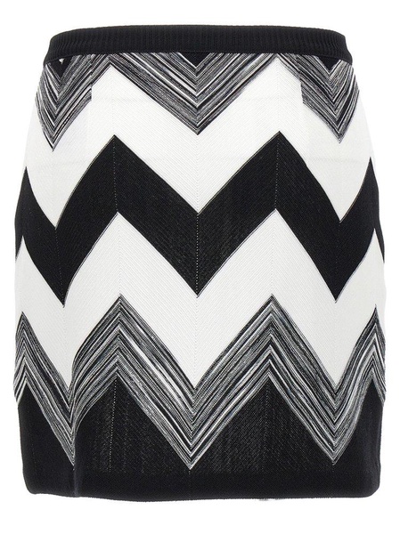 Missoni Zig-Zag Pattern Mini Skirt