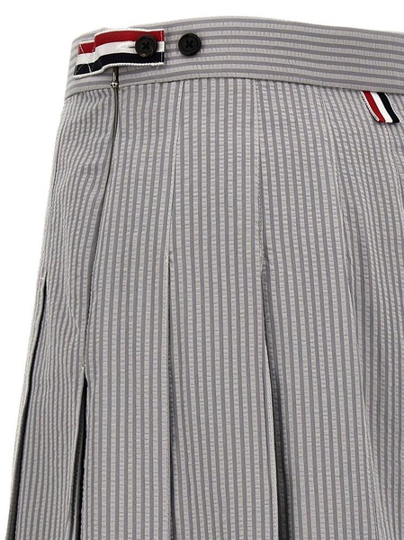 Thom Browne Pleated Midi Skirt