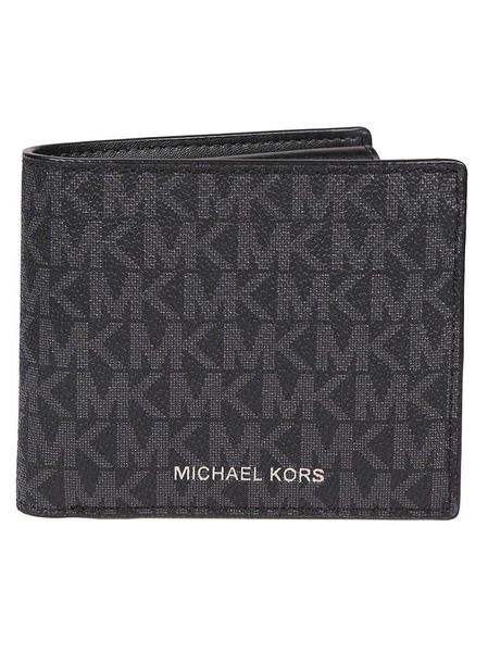 Michael Kors Greyson Logo Lettering Bi-Fold Wallet