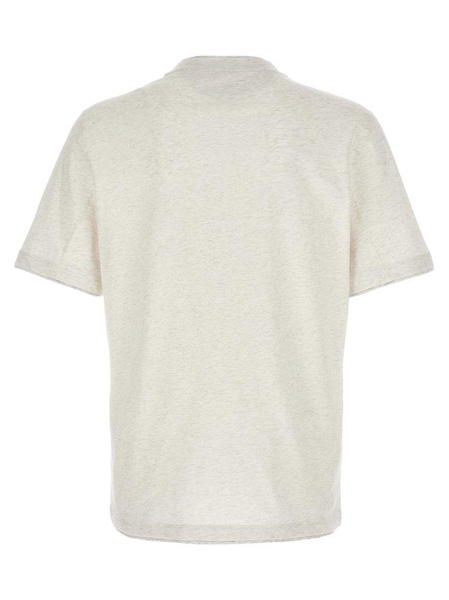 Brunello Cucinelli Logo-Embroidered Crewneck T-Shirt