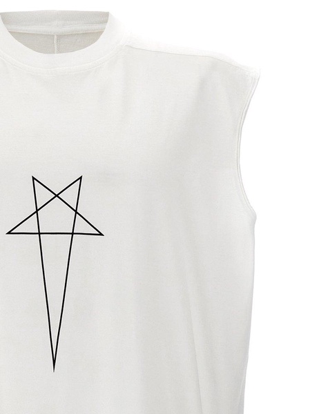 Rick Owens DRKSHDW Star Printed Sleeveless Top