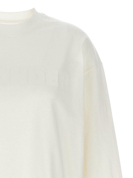 Jil Sander Logo Printed Long-Sleeved T-Shirt