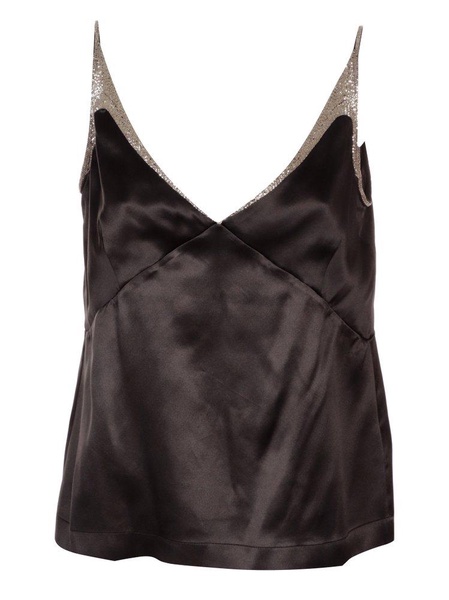 Dries Van Noten Lace-Detail Sleeveless Top