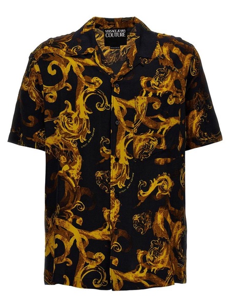 Versace Jeans Couture Watercolor Couture Short-Sleeved Shirt