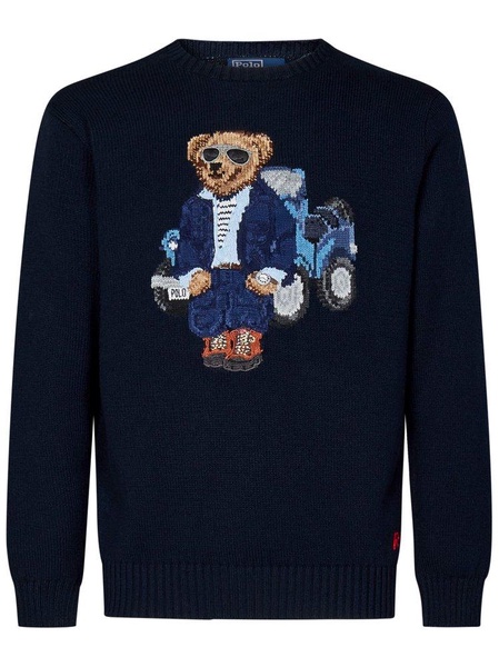 Polo Ralph Lauren Polo Bear Embroidered Crewneck Jumper