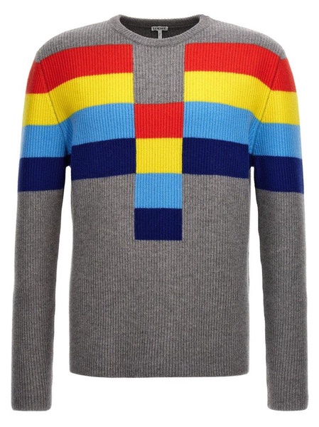 Colorblock Sweater Sweater, Cardigans Multicolor