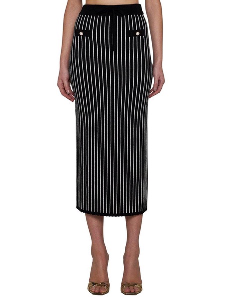 Alessandra Rich Striped Midi Skirt