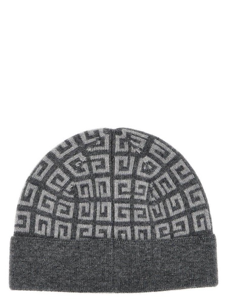 Givenchy All-Over Logo Embroidered Knitted Beanie