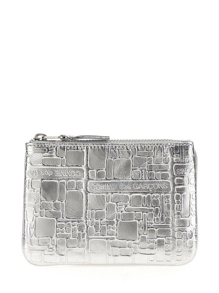 Comme des Garçons Wallet Logo Embossed Zipped Wallet