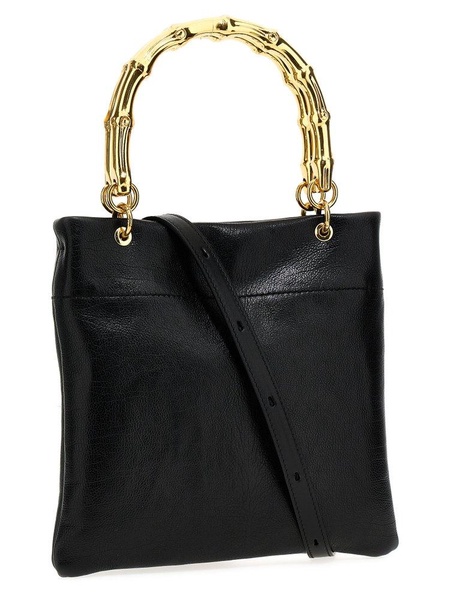 Jil Sander Bamboo-Style Handles Small Tote Bag