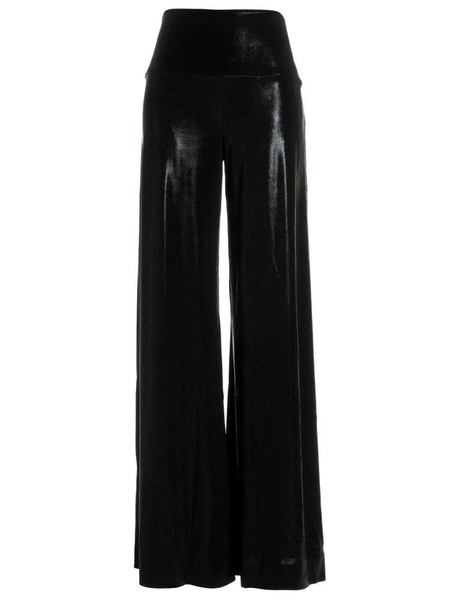 Norma Kamali High-Waist Wide-Leg Trousers