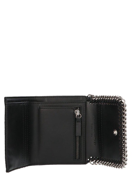 Stella Mccartney Black Polyester Small Falabella Wallet Woman