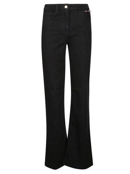 Elisabetta Franchi Chain-Link Detailed Wide-leg Trousers