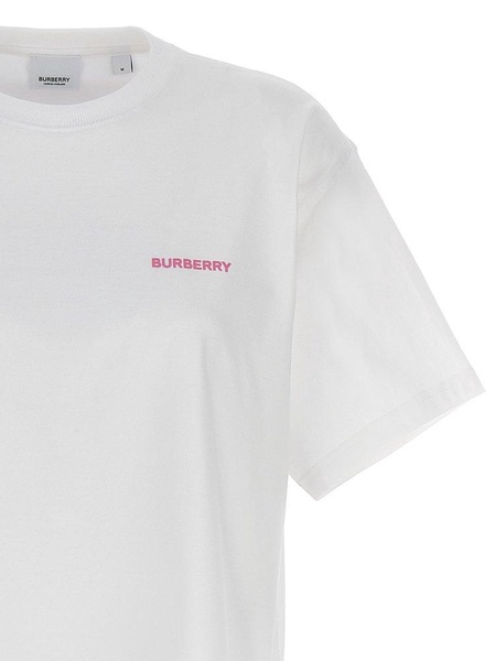 Burberry Logo Printed Crewneck Cropped T-Shirt