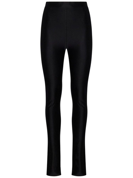 Alexandre Vauthier High-Waist Skinny Velvet Leggings