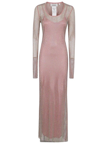 Sportmax Embellished Long-Sleeved Maxi Dress