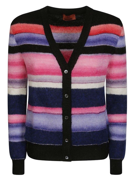 Missoni Stripe Pattern V-Neck Cardigan