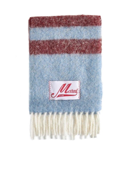 Marni Striped Fringed Scarf