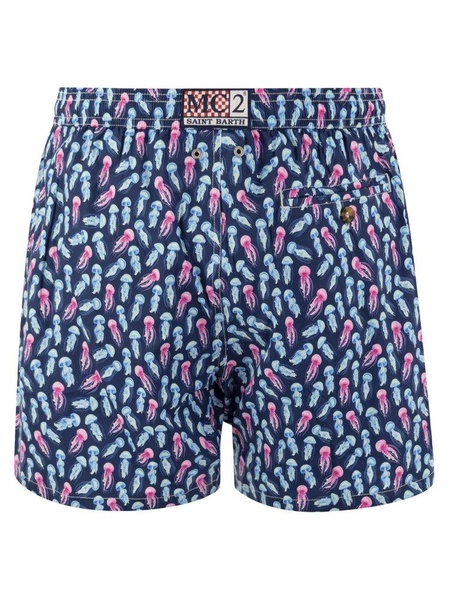 Mc2 Saint Barth Jellyfishes Printed Drawstring Swim Shorts