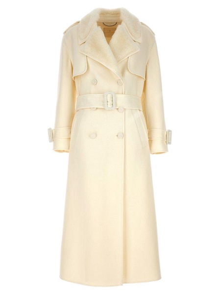 Ermanno Scervino Double-Breasted Belted Trench Coat