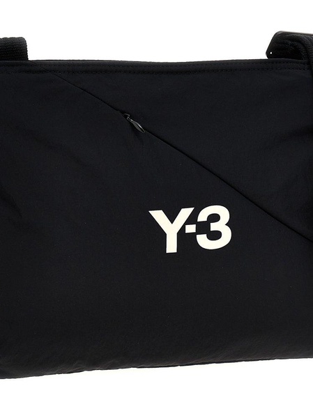 Y-3 Logo Printed Padded Sacoche