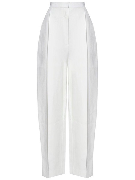 Khaite High-Waisted Tapered Leg Trousers