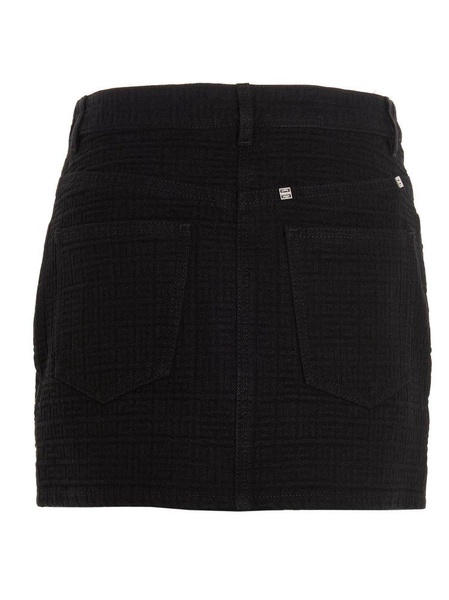 Givenchy Woman Black Denim Mini Skirt