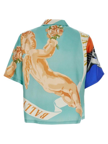 Bally Graphic Printed Silk Shirt