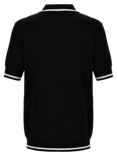 Balmain Mini Monogram Polo Shirt