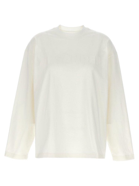 Jil Sander Logo Printed Long-Sleeved T-Shirt