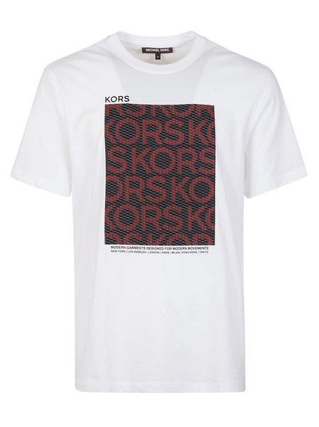 Michael Kors Graphic Printed Crewneck T-Shirt