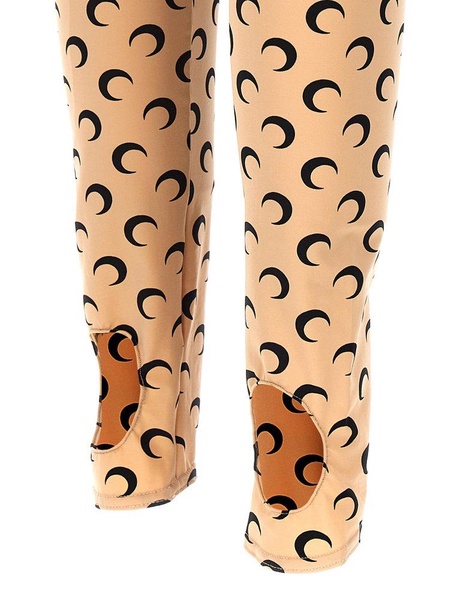 Marine Serre Crescent Moon Printed High-Waisted Leggings