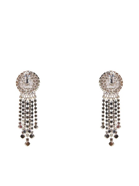 Alessandra Rich Embellished Dangle Clip-On Earrings