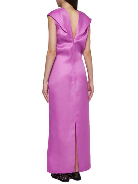 Khaite The Ima V-Neck Maxi Dress