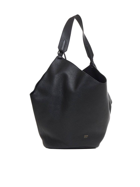 Lotus Leather Medium Tote Bag