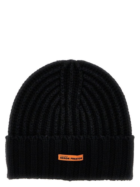 Heron Preston Logo Patch Knitted Beanie