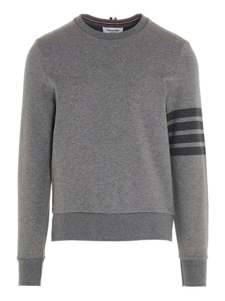 Thom Browne 4-Bar Striped Crewneck Sweatshirt