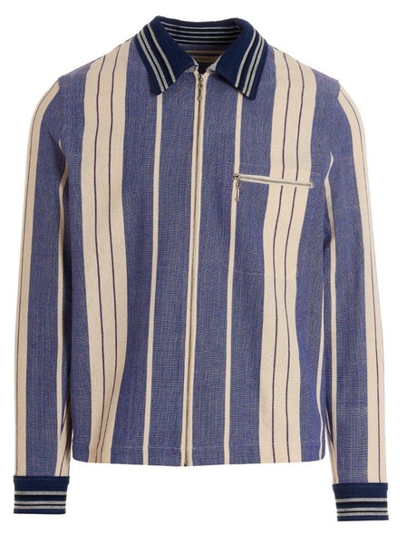 Wales Bonner Atlantic Striped Long-Sleeved Jacket