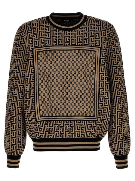 Balmain Mini Monogram Crewneck Sweater