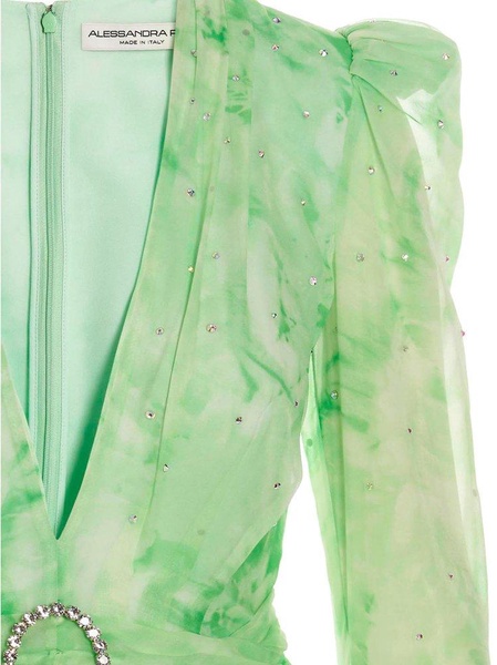 Alessandra Rich Tie-Dyed Sequin-Detailed Dress