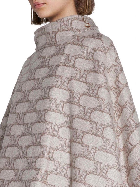 Max Mara Dorina All-Over Logo Printed Cape