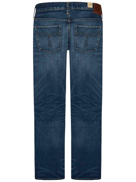 Ralph Lauren RRL Slim Boot Sutton Repaired Selvedge Jeans